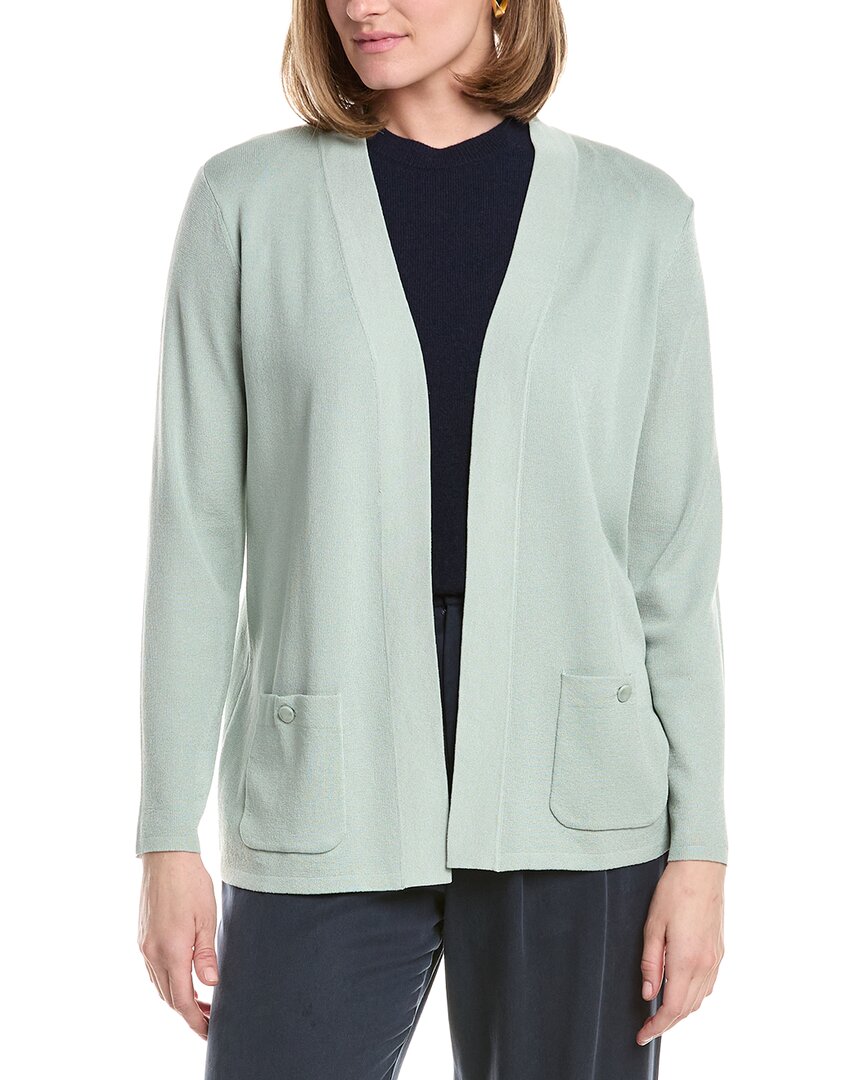 Anne Klein Malibu Cardigan In Green