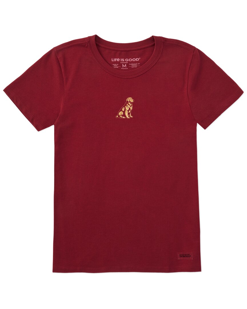 Life Is Good ® Crusher T-shirt In Burgundy