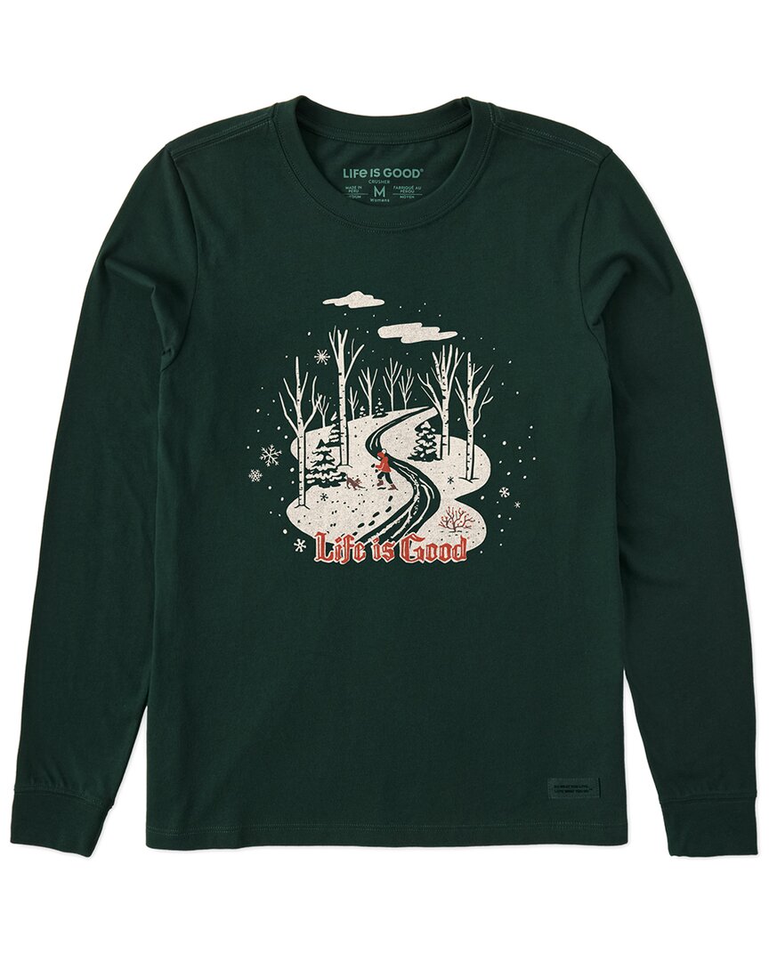 Life Is Good ® Long Sleeve T-shirt In Green