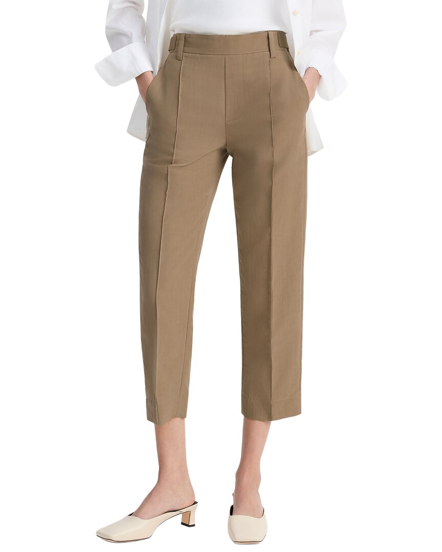 Vince Mid Rise Utility Pant In Brown