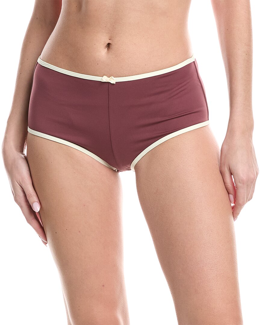 Weworewhat Low-rise Swim Short In Purple