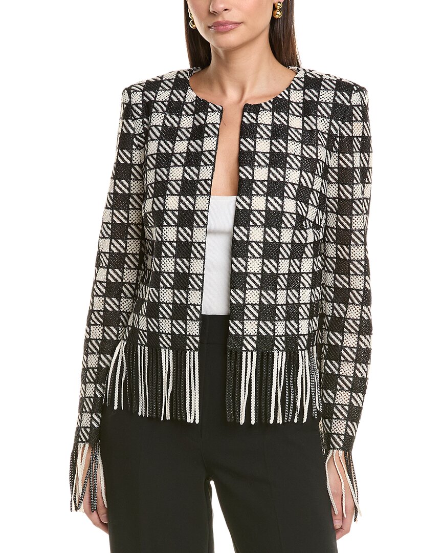Oscar De La Renta Guipure Jacket In Multi
