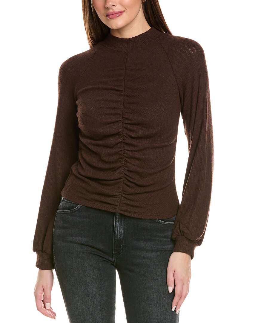 Project Social T L 'amour Cozy Rib Top In Brown