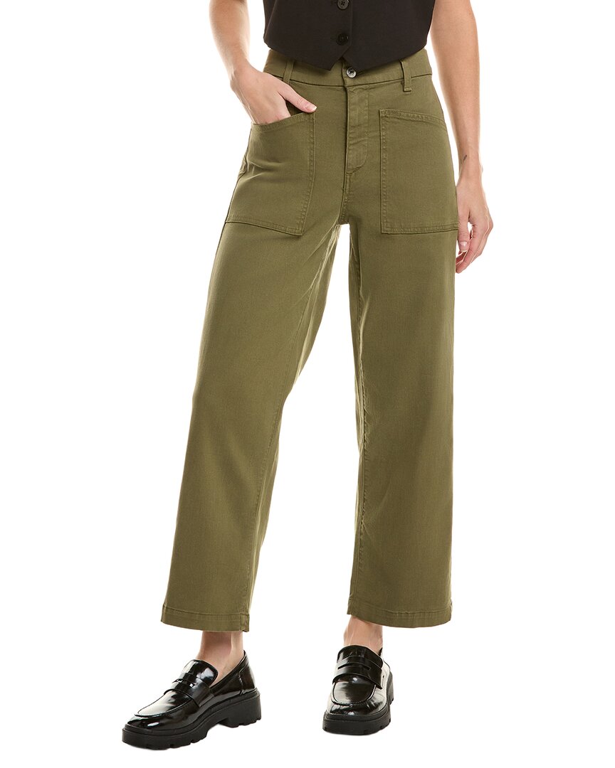 Le Jean Colette Patch Pocket Trouser In Green