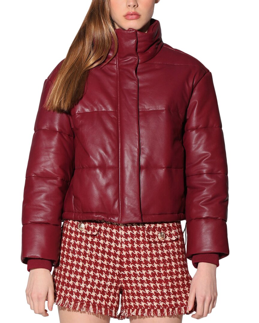 Walter Baker Jesse Leather Jacket In Multi