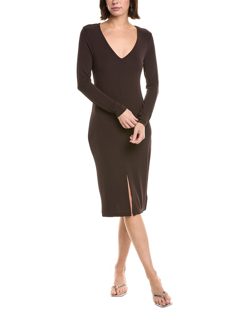 James Perse Jersey Shift Dress In Black