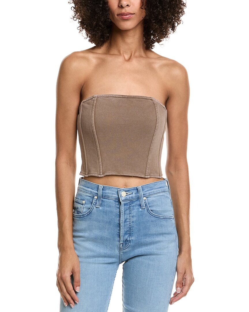 Vintage Havana Garment-Dye French Terry Corset Top Women's | eBay