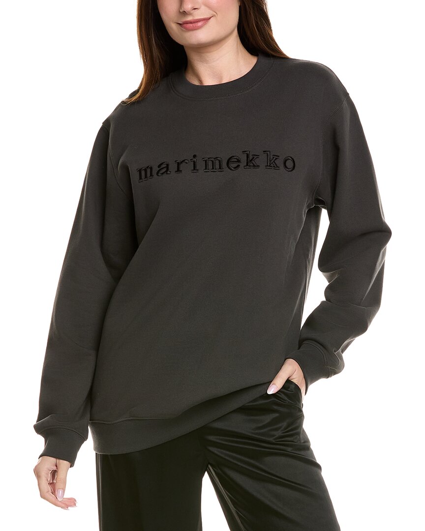 Marimekko Bitti Unikko Shirt In Black