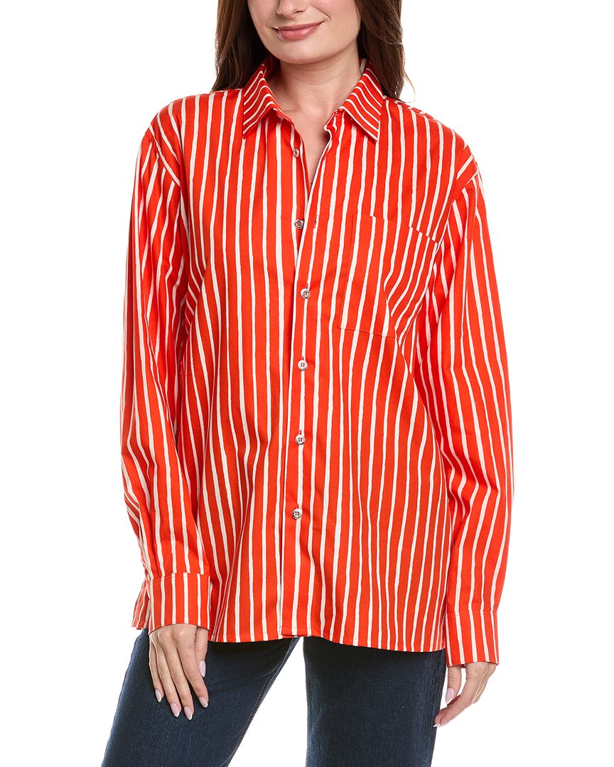 Marimekko Jokapoika Button Shirt In Red