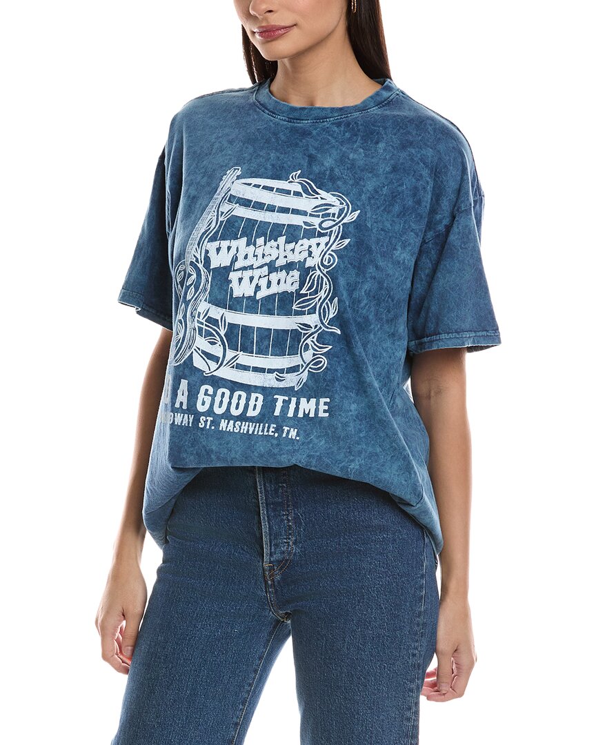 Prince Peter Whiskey Wine & Good Time T-shirt In Blue