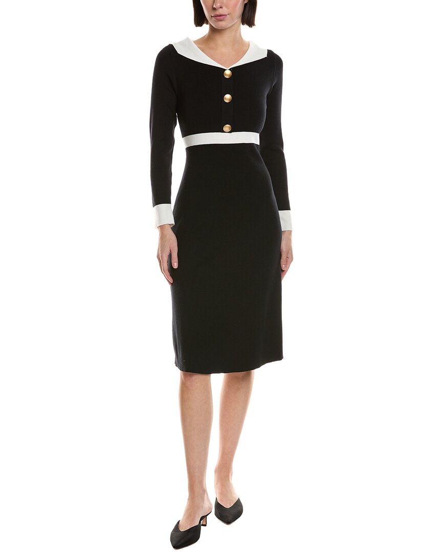 Serenette Knit Midi Dress In Black