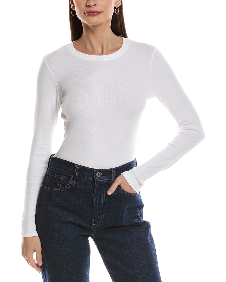 Rag & Bone Essie Rib Shirt In White