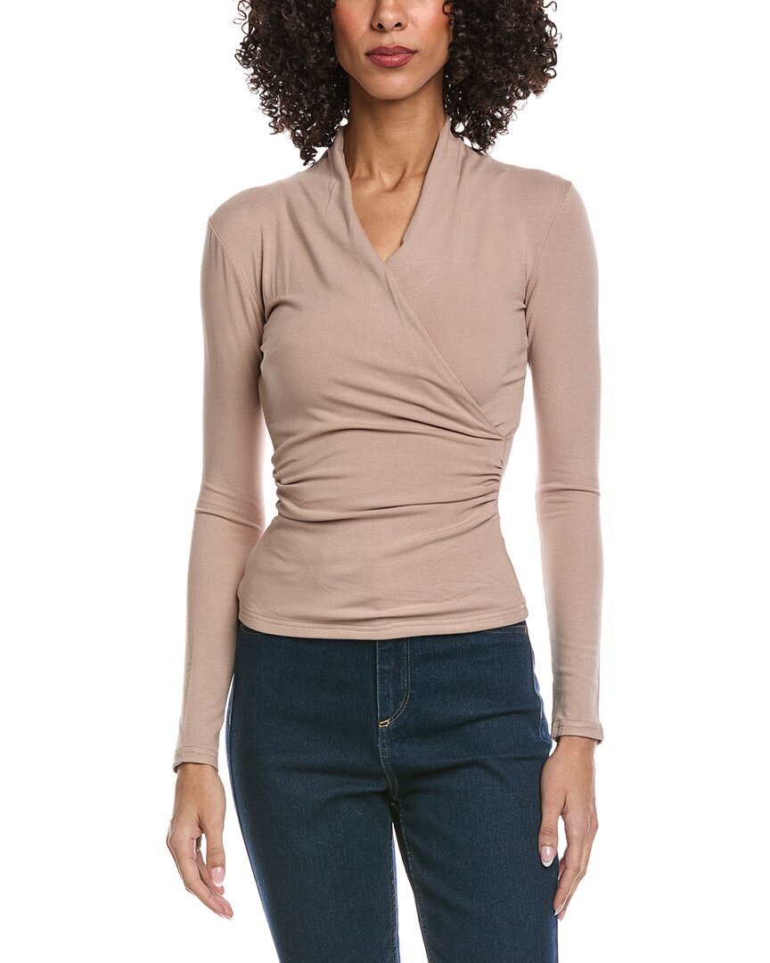 Madison Miles Knit Top In Neutral