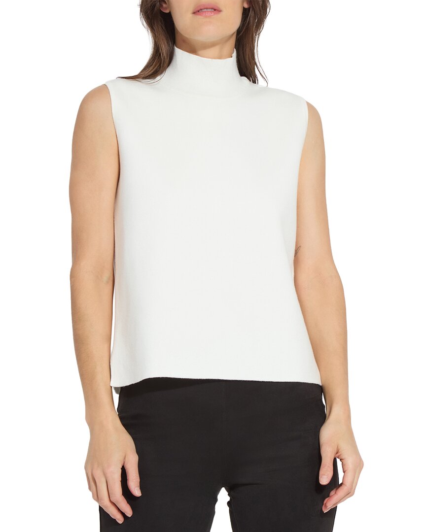 Lyssé Gianna Knit Turtleneck Top In White