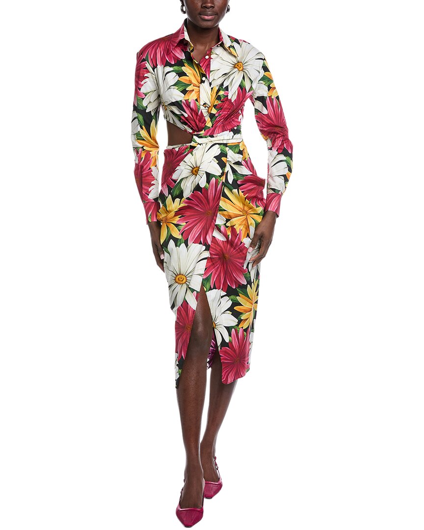 Etro Heart Midi Dress In White
