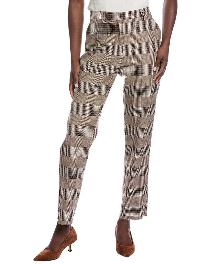Etro Lily Wool-blend Pant In Gray