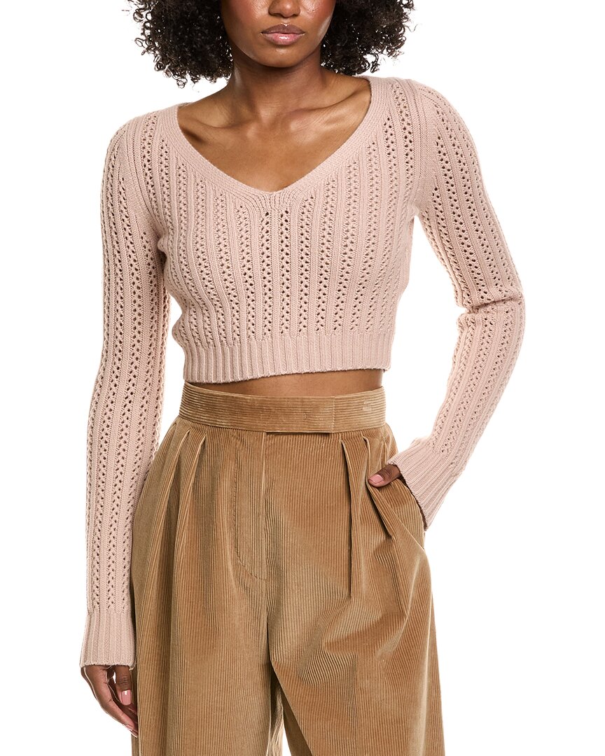 Max Mara Ifrem Wool & Cashmere-blend Sweater In Pink