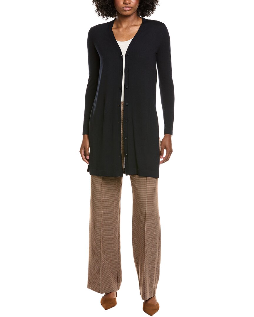 Max Mara S  Platani Wool Cardigan In Black