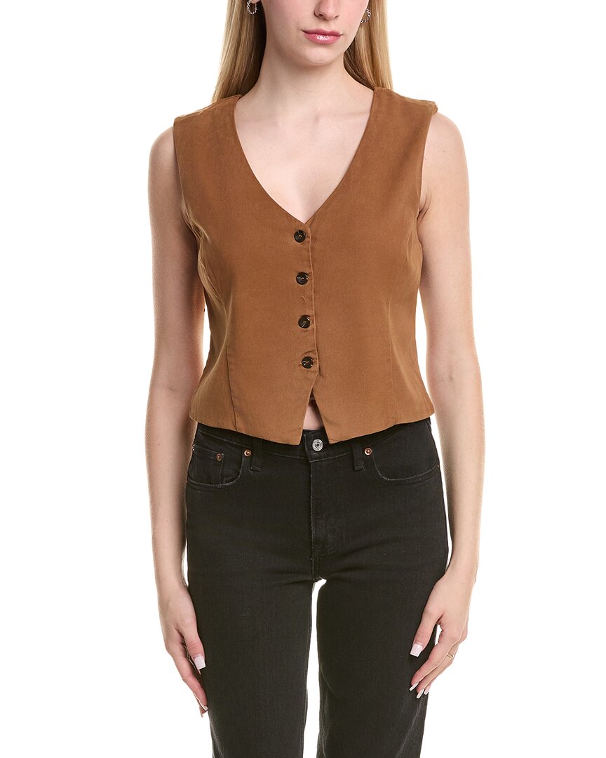 Le Jean Joplin Waistcoat In Brown