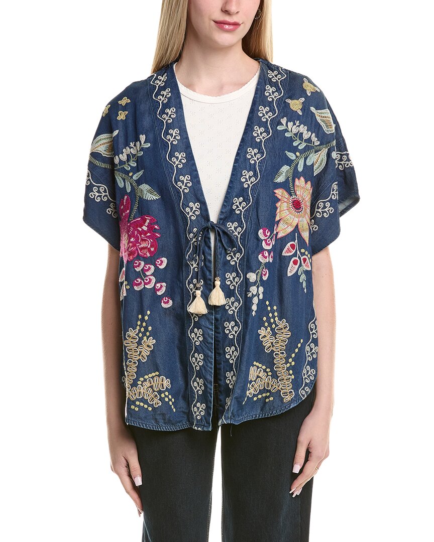 Johnny Was Sarai Kimono In Blue