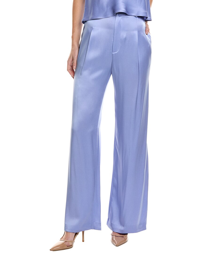 Lapointe Organic Silk Relaxed Pant In Blue