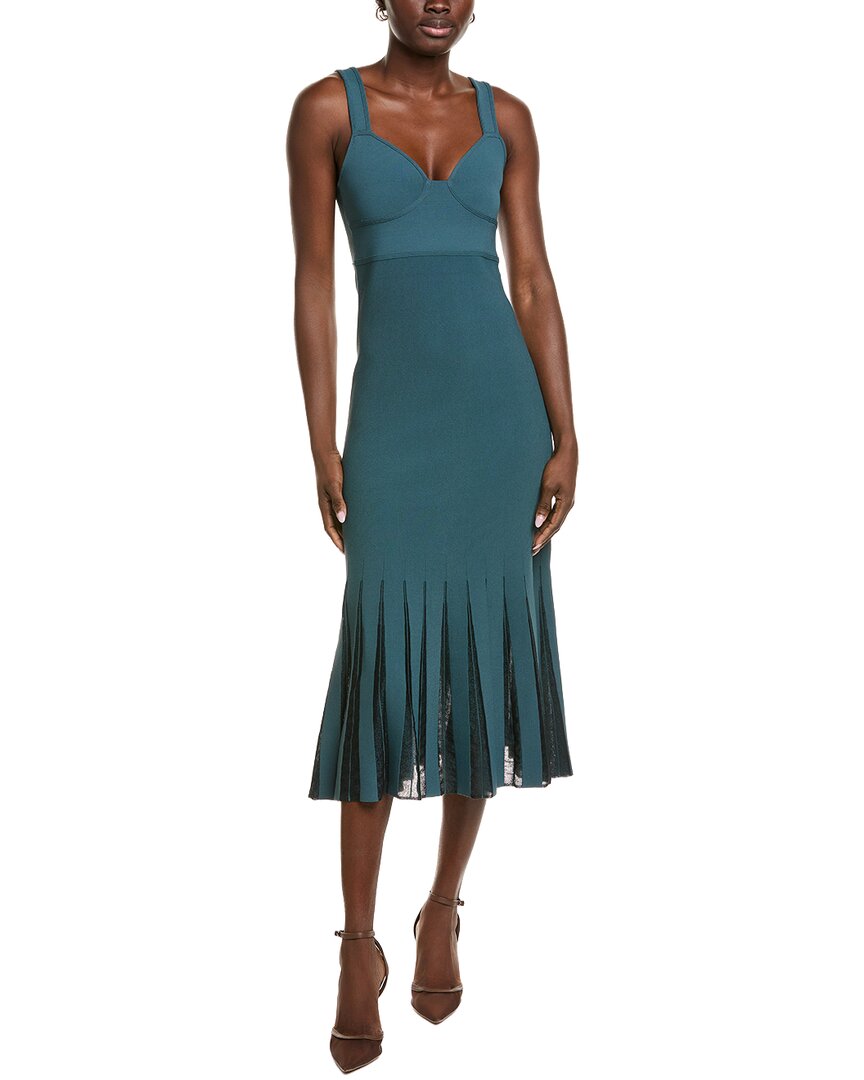 St John St. John Knit Stretch Gown In Blue