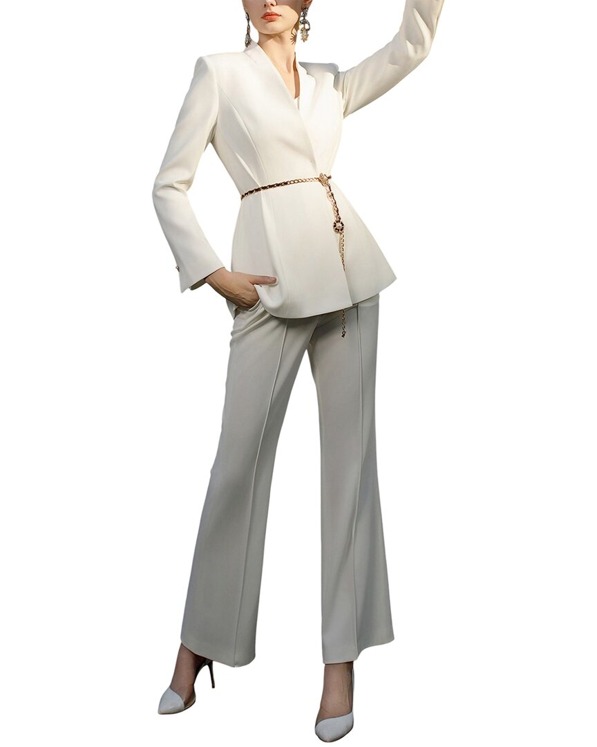 Anette 2pc Blazer & Pant Set In Multi