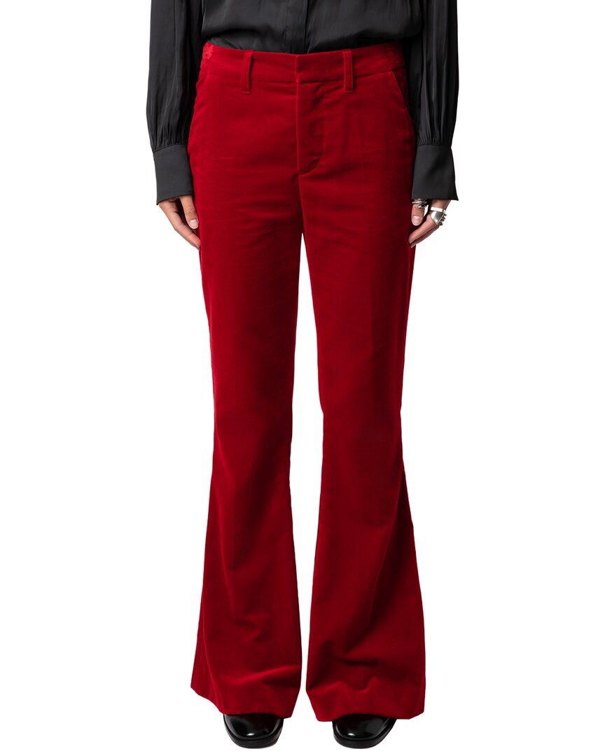 Zadig & Voltaire Prevy Velvet In Red