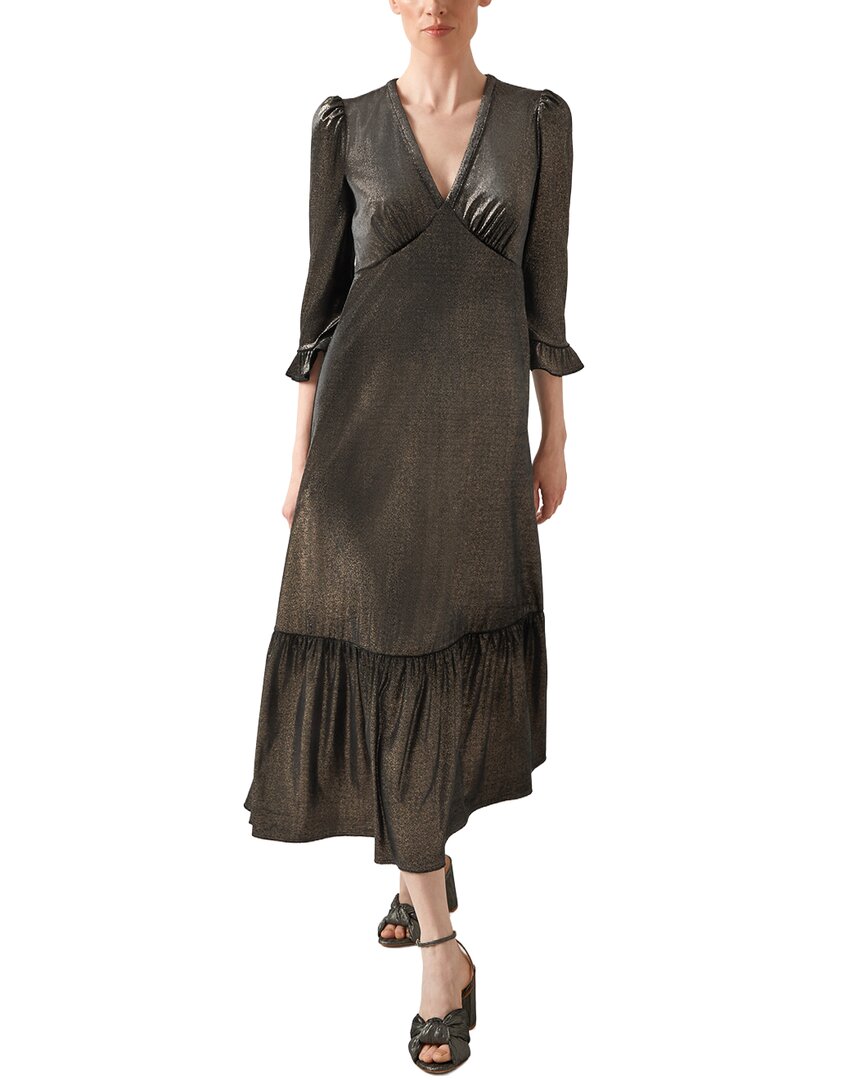 Lk Bennett Deborah Peplum Dress In Animal Print