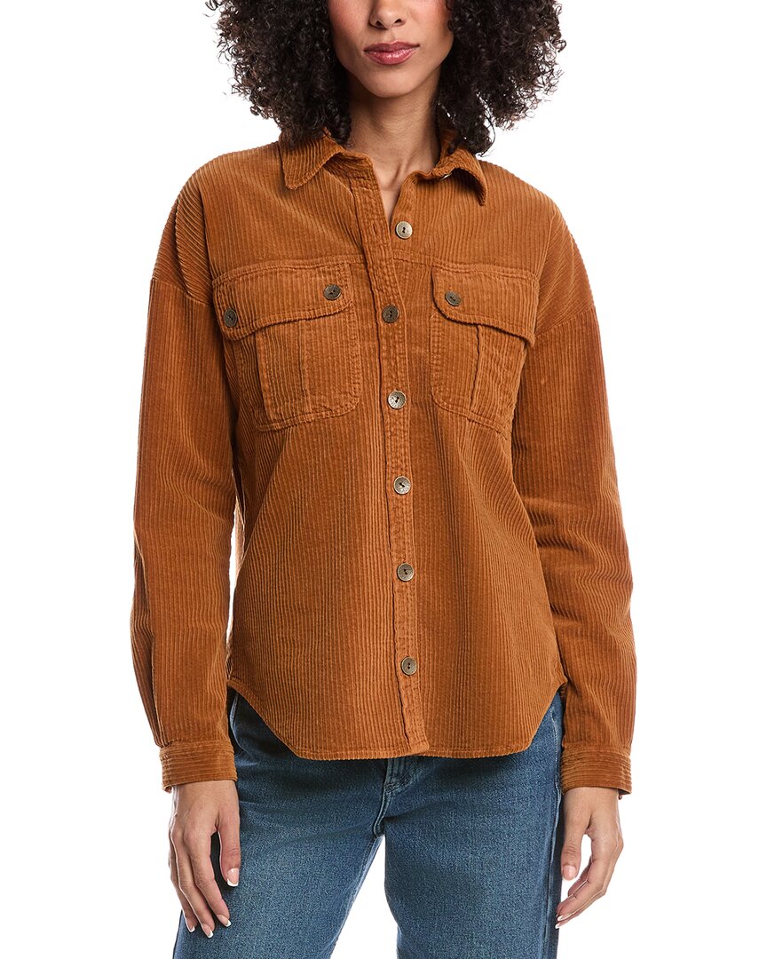 Xcvi Smithson Shacket In Brown