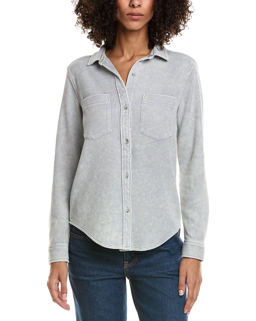 Trove New York West Button Shirt In Gray