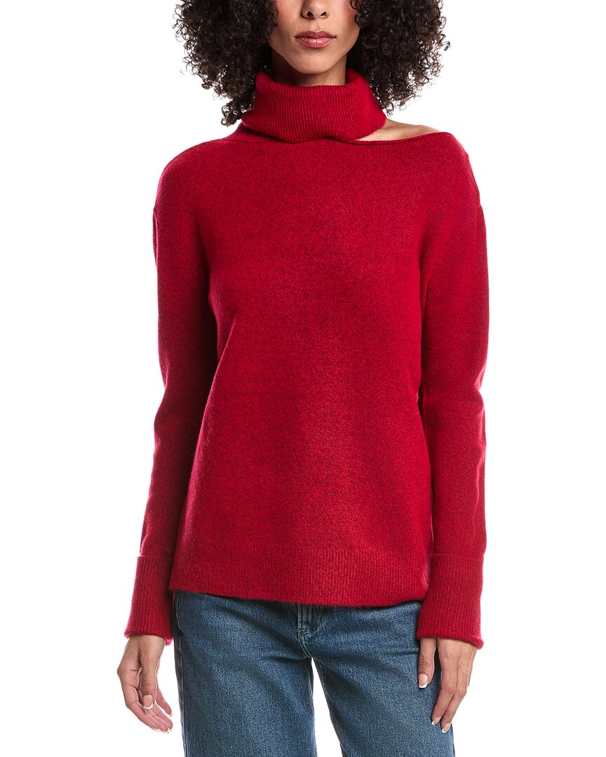 Beachlunchlounge Style Hydrangea Knit Cardigan In Red