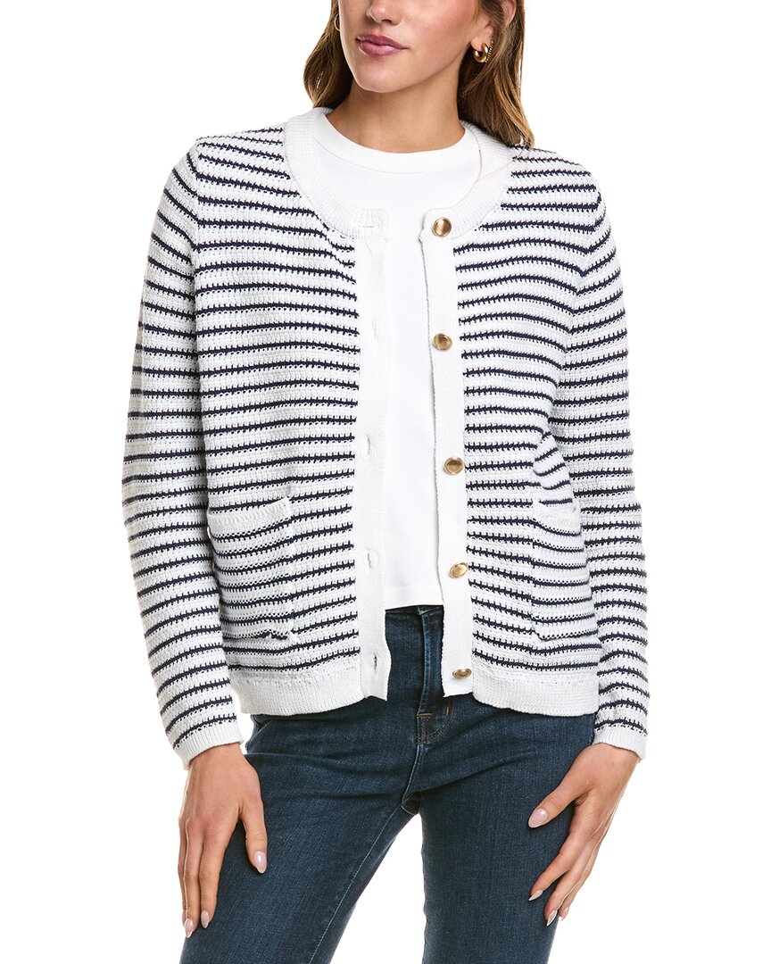 Beachlunchlounge Piera Knit Cardigan In Gray
