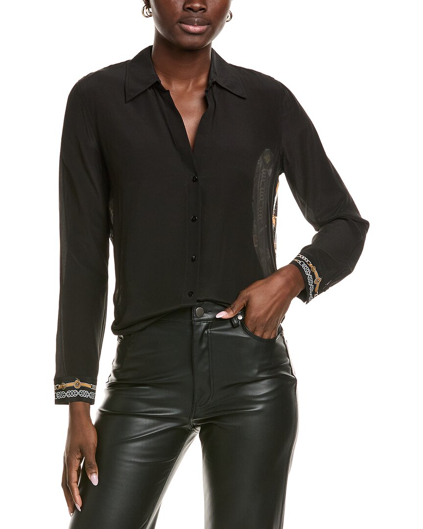 L'agence Gio Silk Blouse In Black