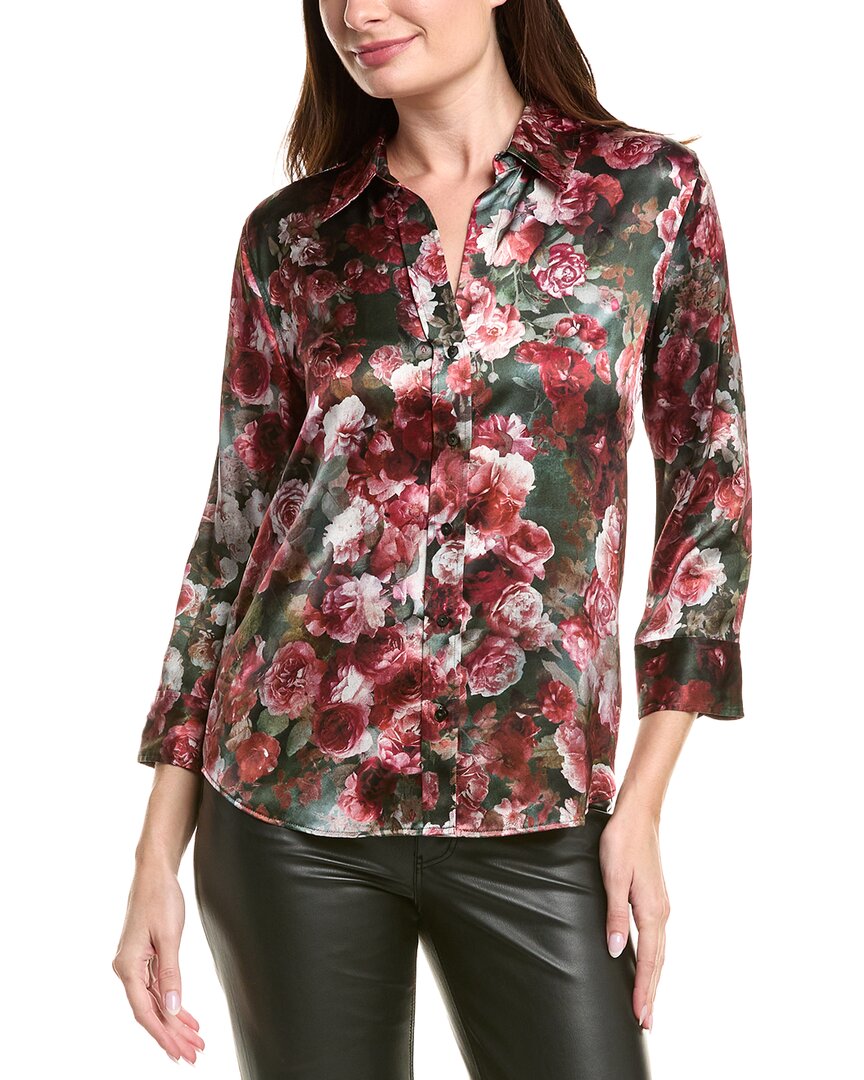 L'agence Dani 3/4-sleeve Silk Blouse