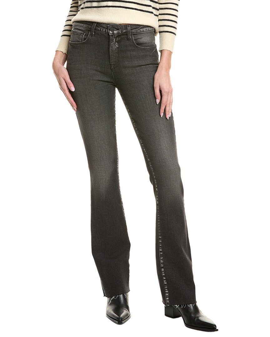 L'agence Ruth High-rise Straight Raw Hem Jean In Gray
