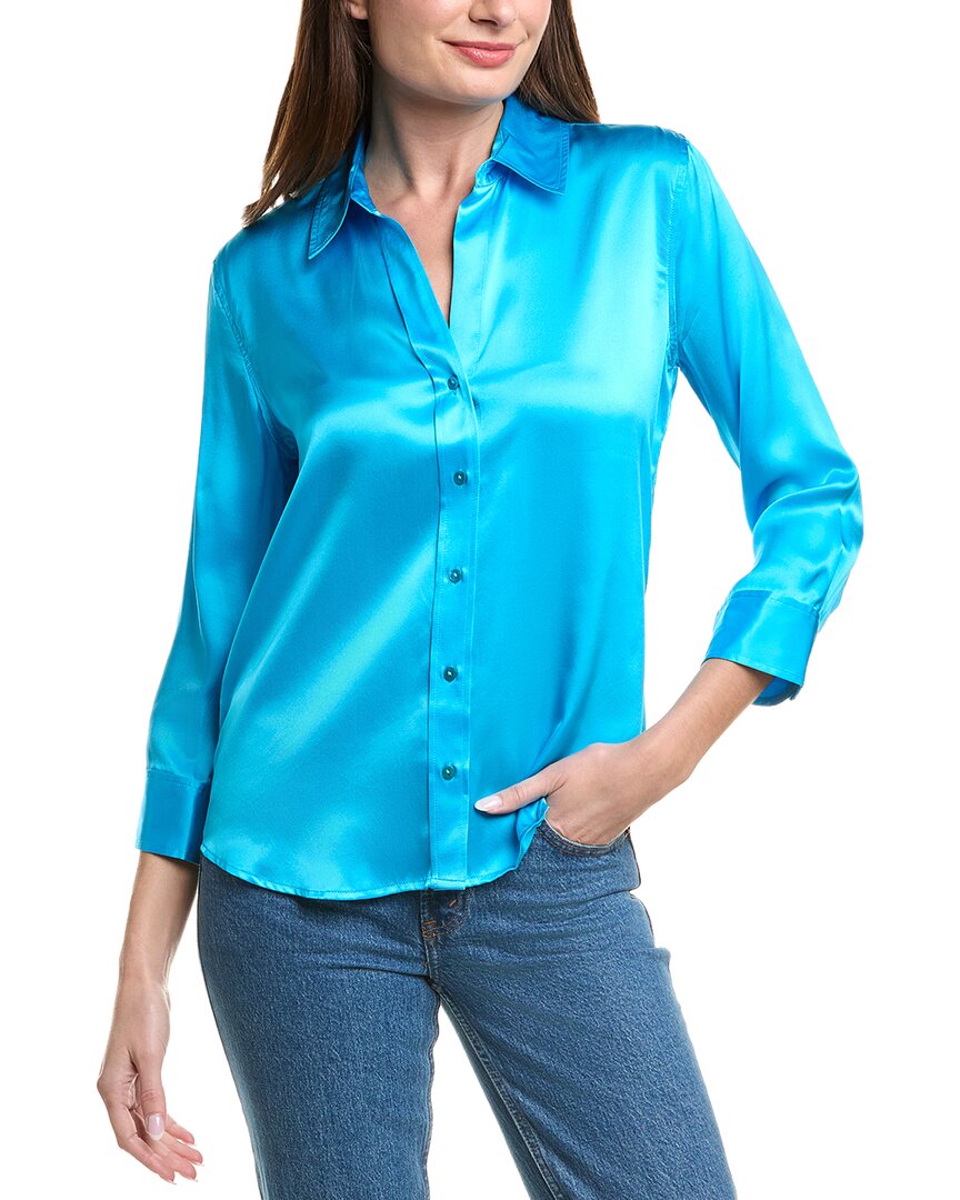 L'agence Dani 3/4-sleeve Silk Blouse