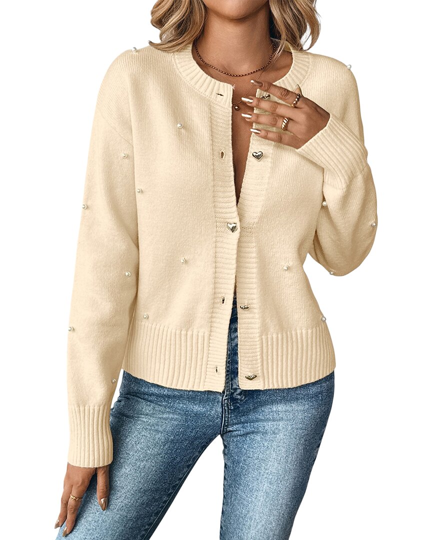 Sarah Woodz Cardigan In Neutral