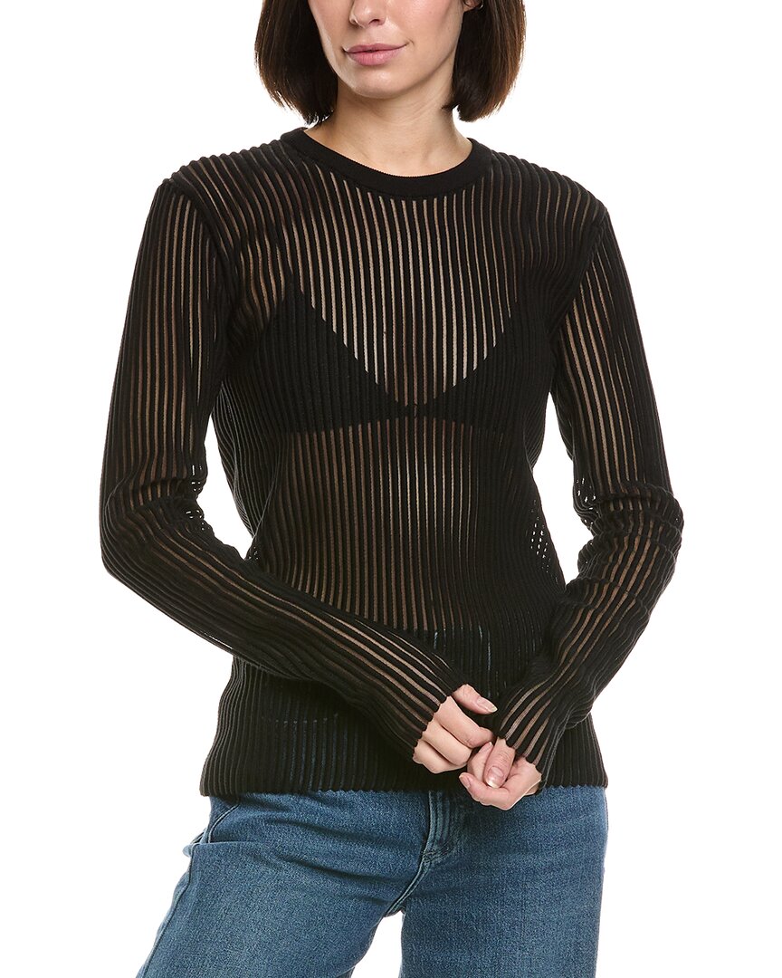 Helmut Lang Shirt Stripe Top In Nude