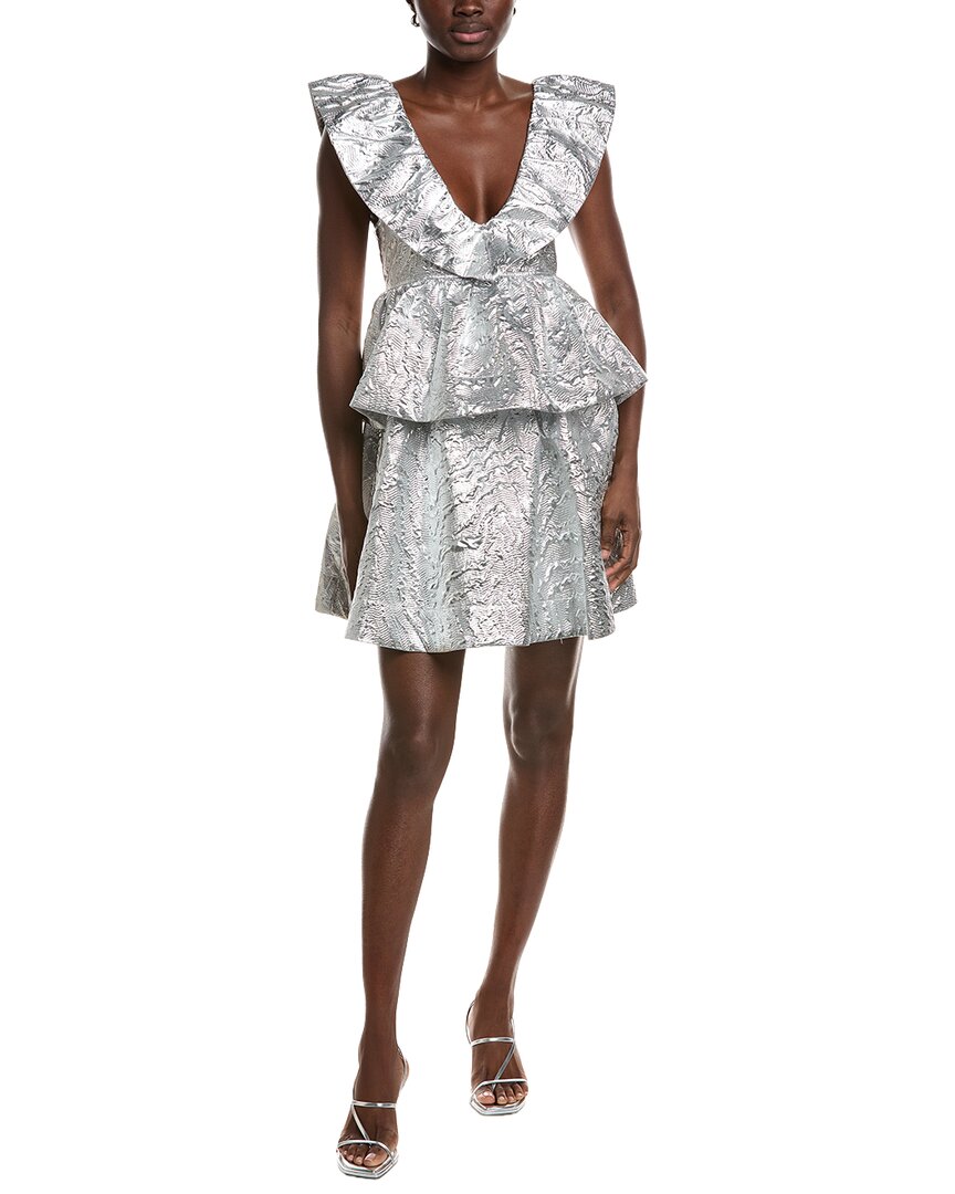 knee length dresses for ladies Metallic Jacquard Mini Dress main image 0