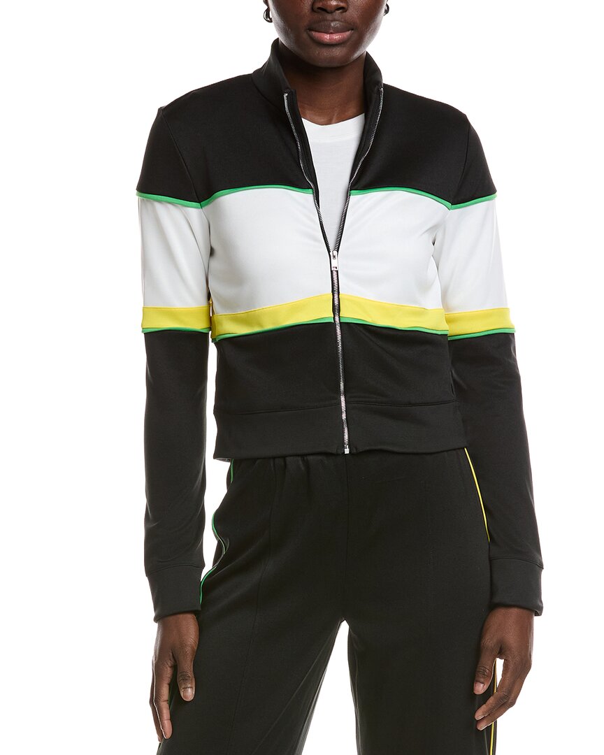 Ganni Sporty Jersey Tracksuit Jacket In Multi