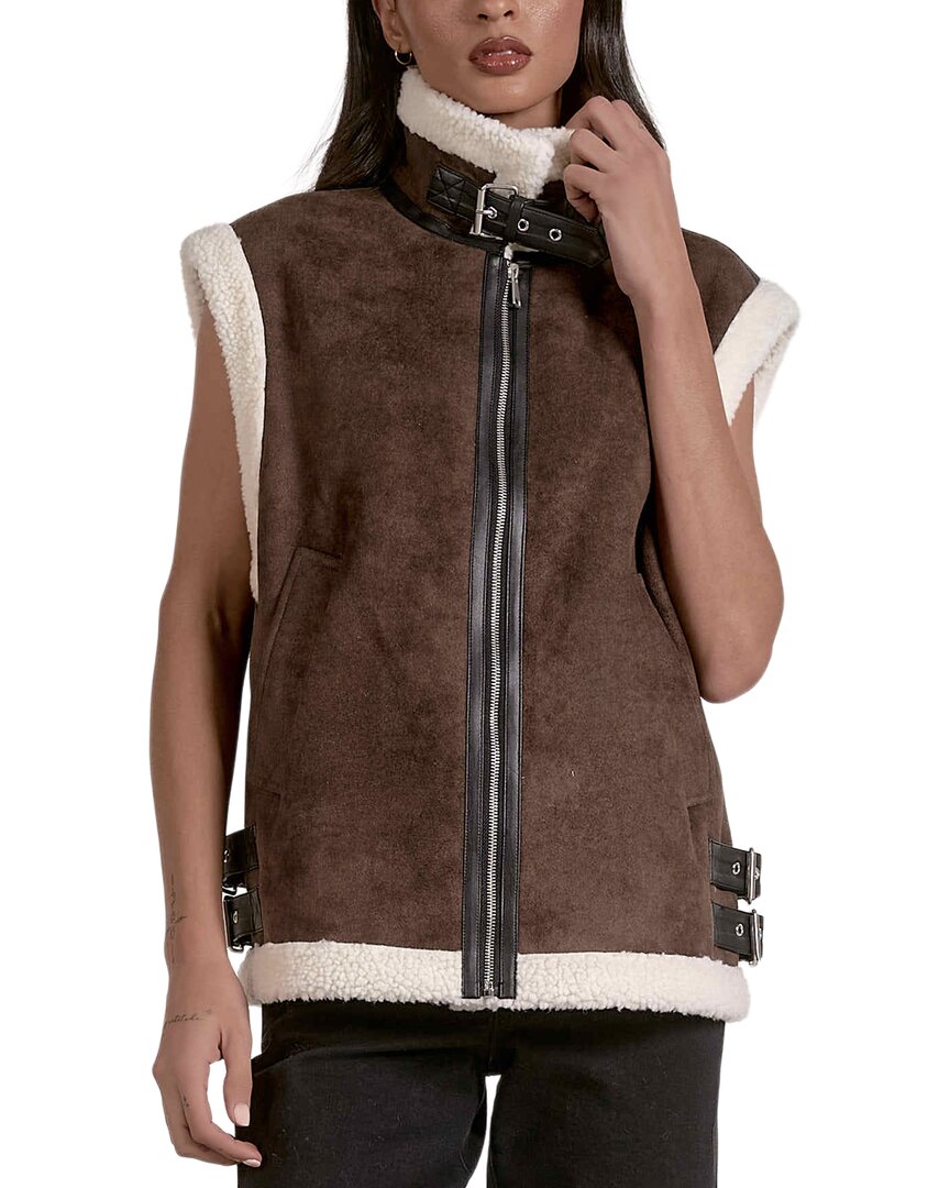 Elan Vest In Brown