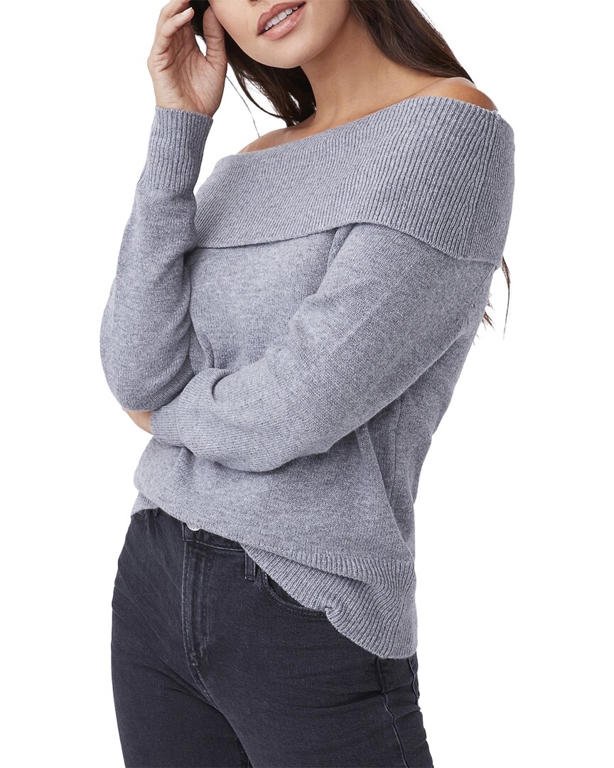 Paige Izabella Wool-blend Sweater In Gray