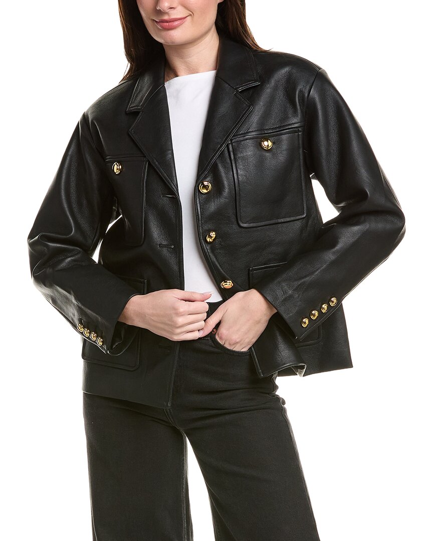 English Factory Drop-shoulder Jacket In Black