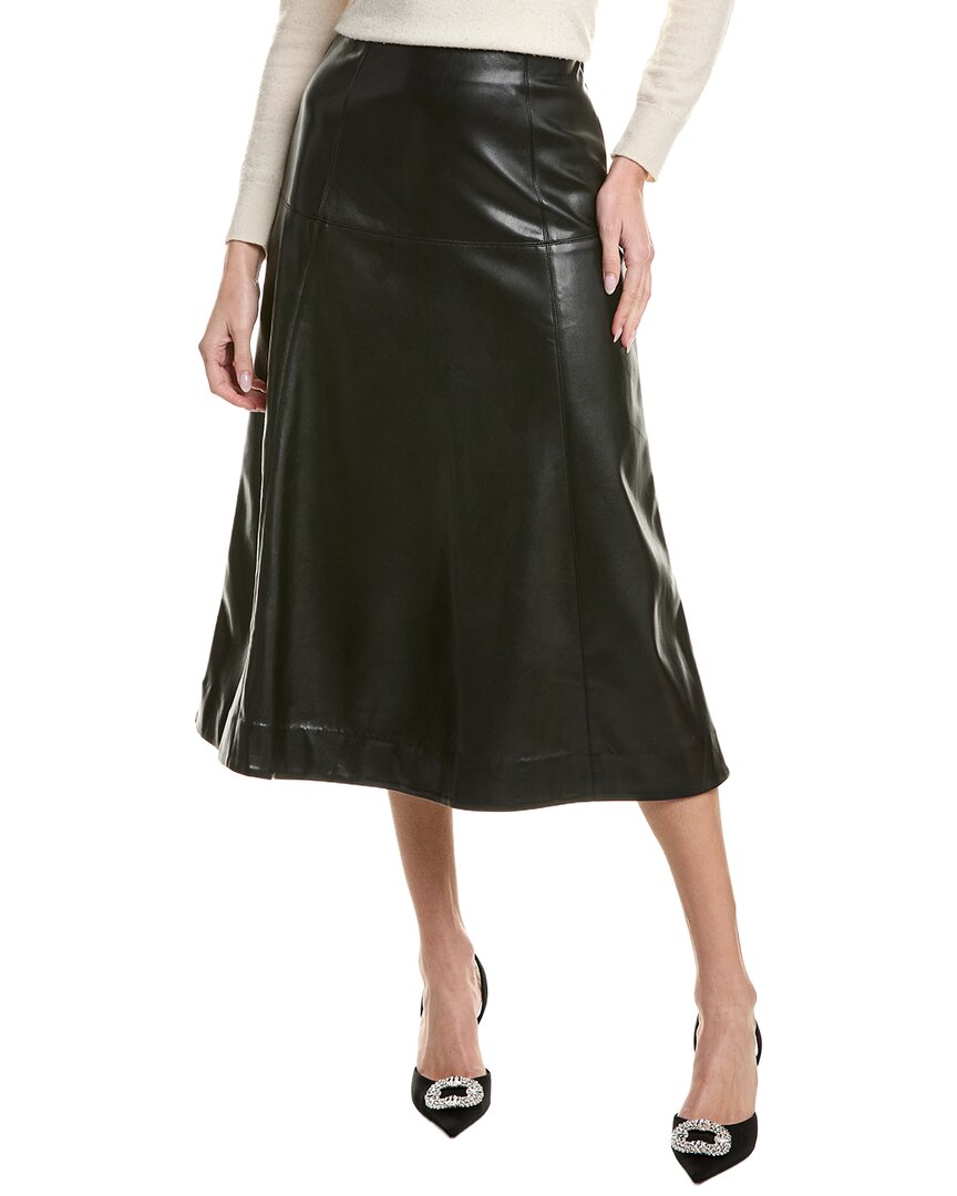 English Factory High-waist Midi Skirt In Black