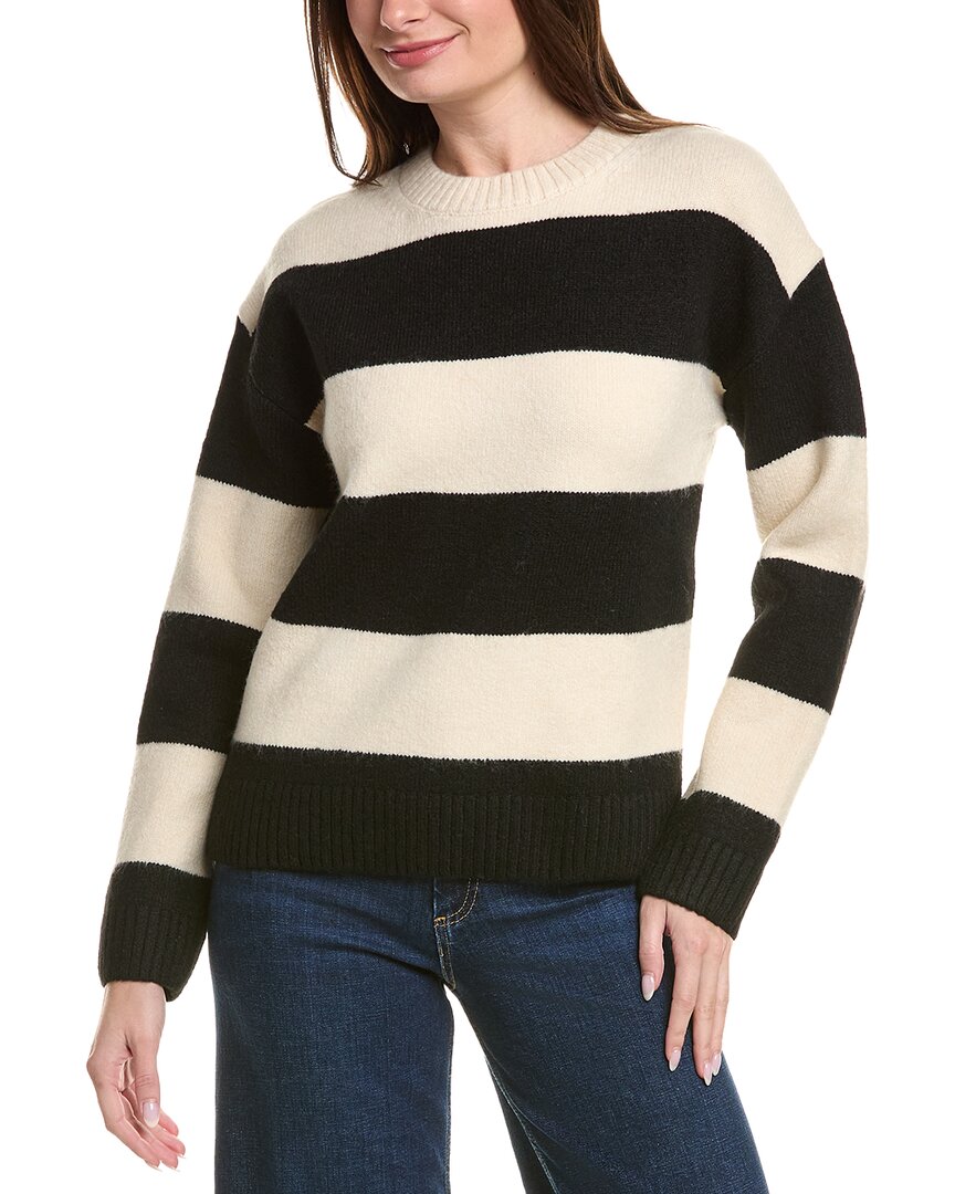 English Factory Bold Stripe Sweater In White