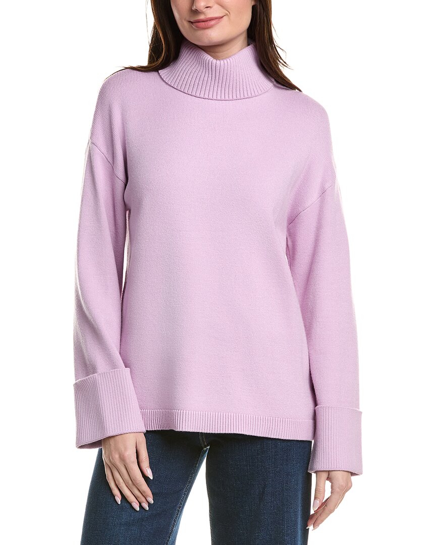 English Factory Oversize Turtleneck Sweater In Purple