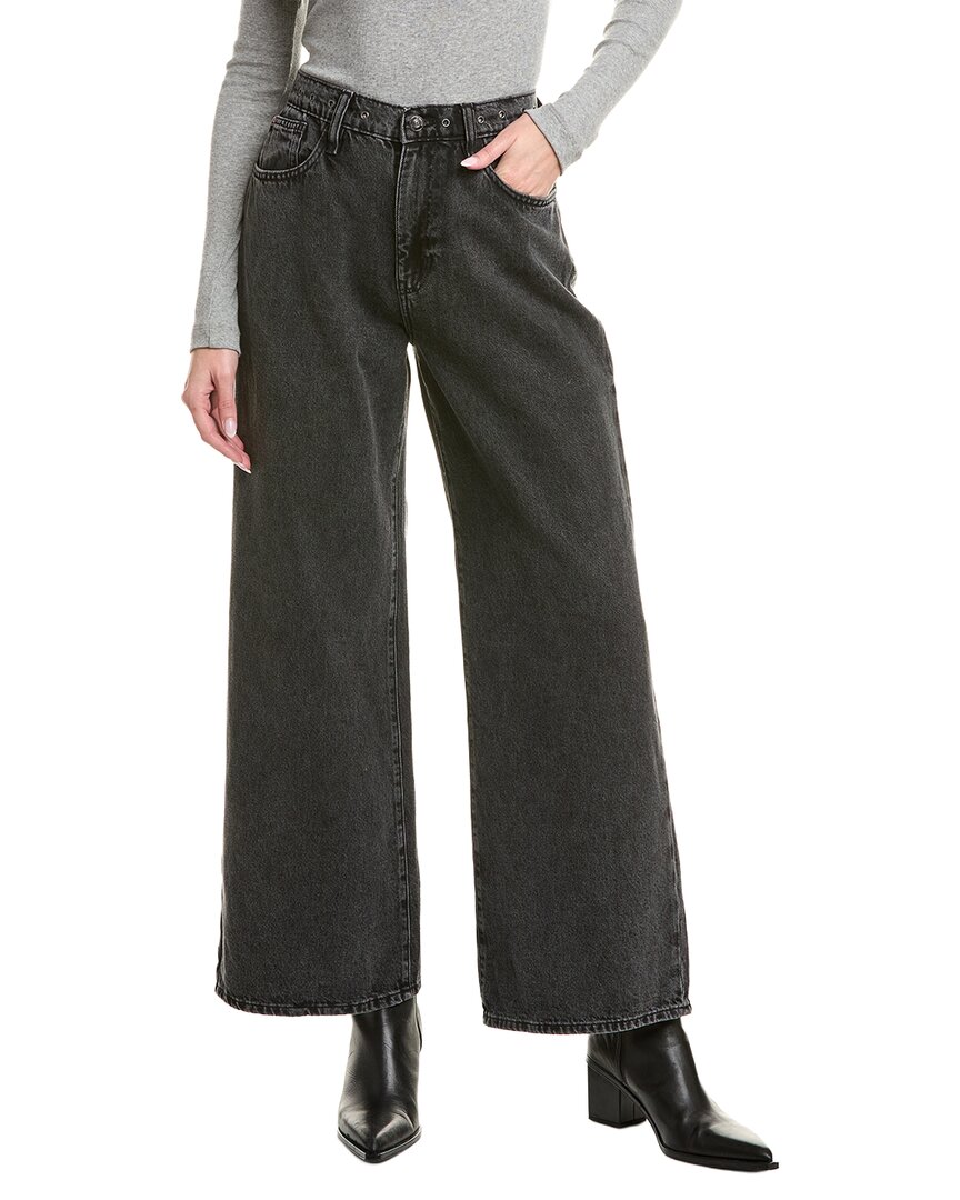 Hudson Jeans Jolene Morrison Wide Leg Jean In Black