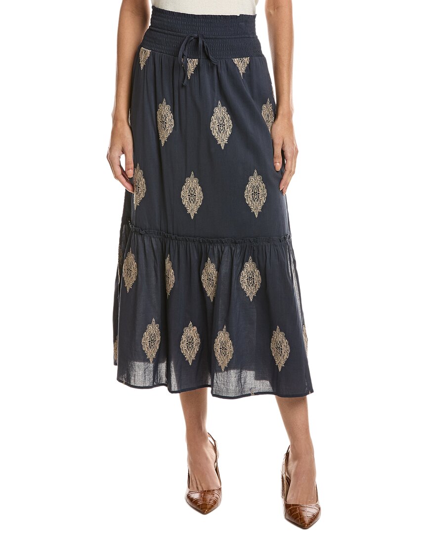 Splendid Vivian Maxi Skirt In Blue