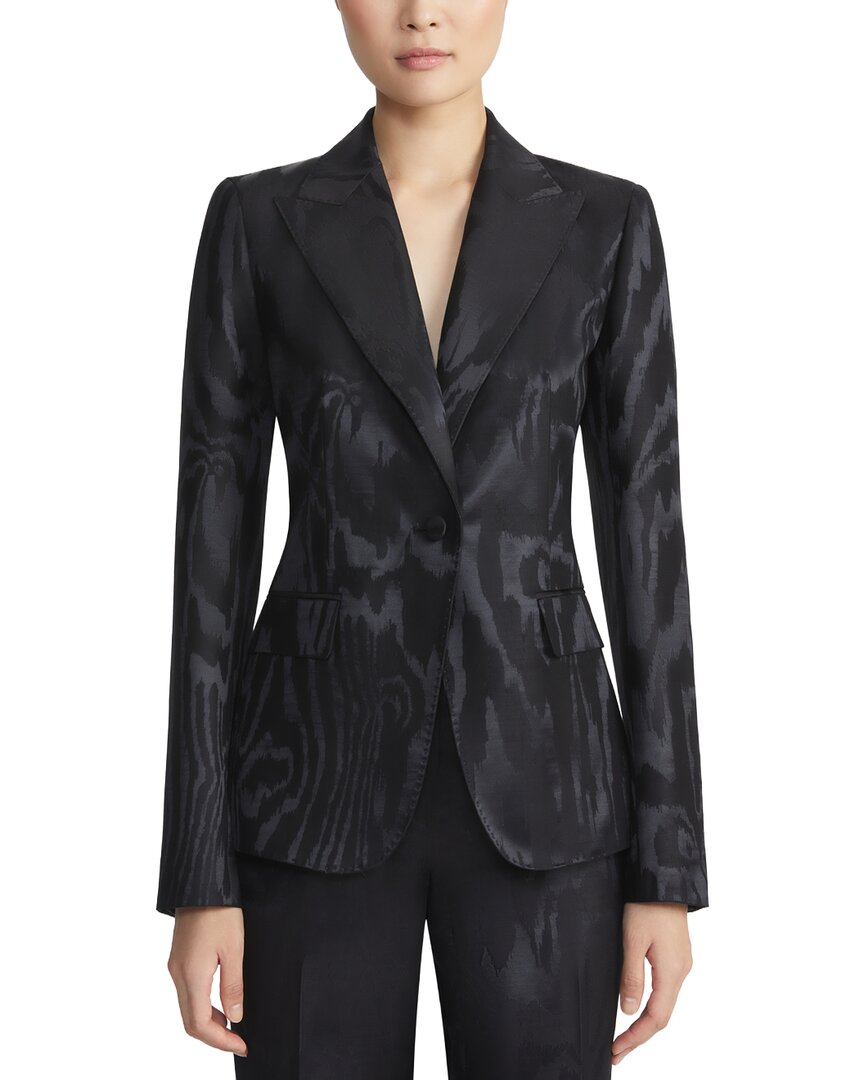 Lafayette 148 New York Peak Lapel Blazer In Black